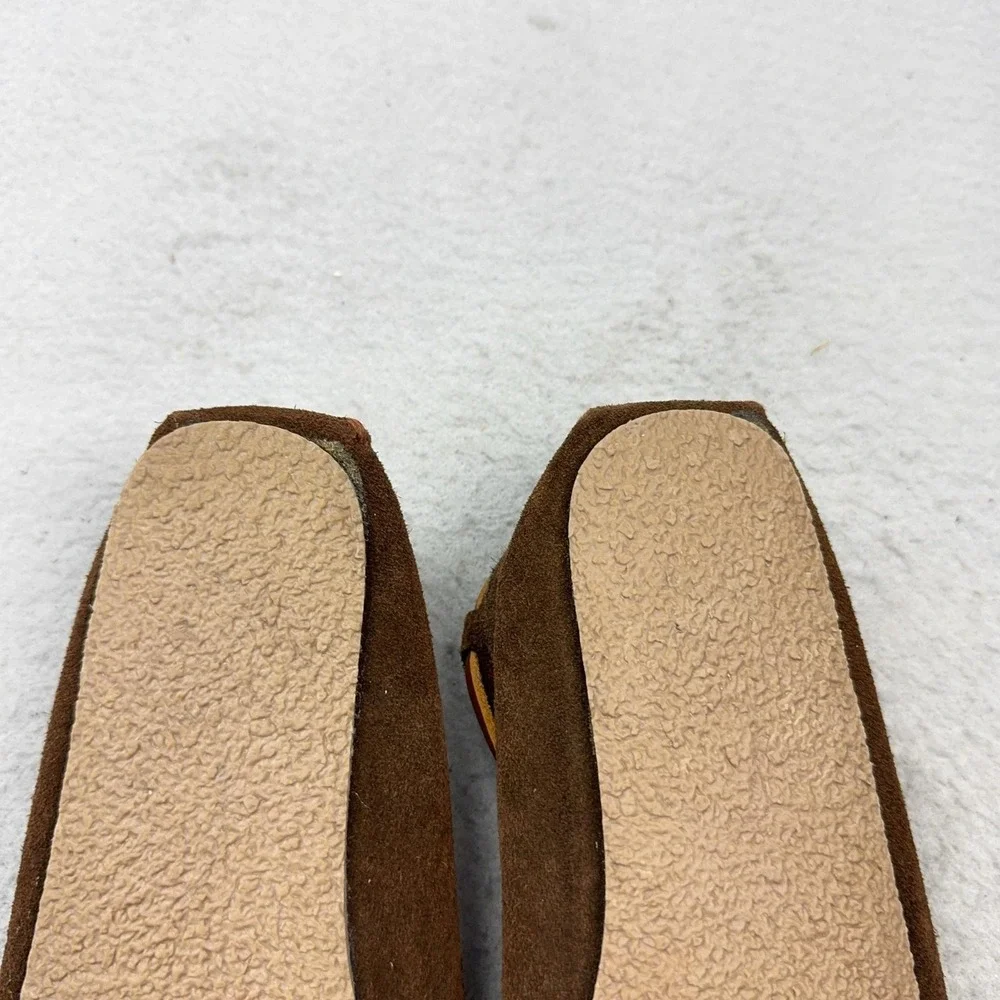 Minnetonka Slippers Kids Size 2 Brown Suede Faux Fur Lined Moccasins 4812